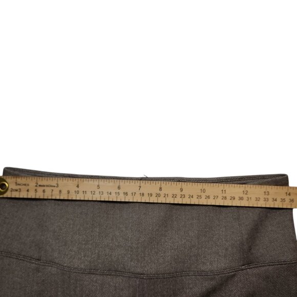 Athleta Delancey Herringbone Tight Leggings Womens Medium M Tan Casual 0101X - Picture 5 of 7